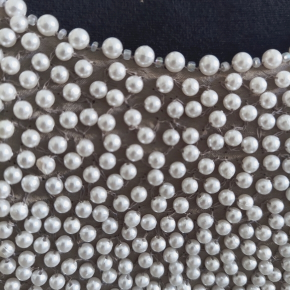 ♥️♥️Unique,extraordinary by Riazee Boutique Beaded "Pearls"Top  Size 6 - Picture 8 of 11